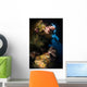 Diver Soft Coral Seascape Wall Decal