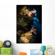 Diver Soft Coral Seascape Wall Decal