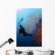 Divers Swimming Sea Fans Wall Decal