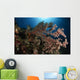 Soft Coral Reef Seascape Wall Decal Design 1