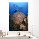 Diver Swims over Sea Wall Decal