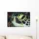 Hawksbill Sea Turtle Portrait Wall Decal