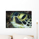 Hawksbill Sea Turtle Portrait Wall Decal