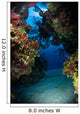 Underwater Crevice through Coral Wall Decal
