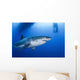 Male Great White Shark Wall Decal Design 5