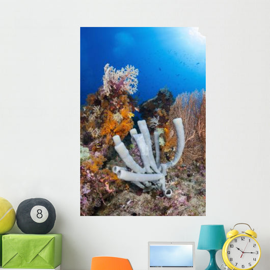 Tube Sponge Coral Reef Wall Decal