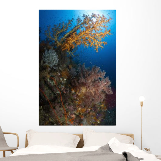 Yellow Sea Fan Raja Wall Decal Design 1