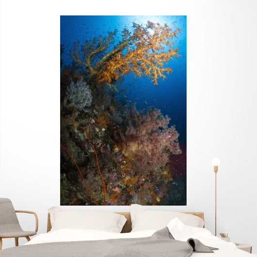 Yellow Sea Fan Raja Wall Decal Design 1