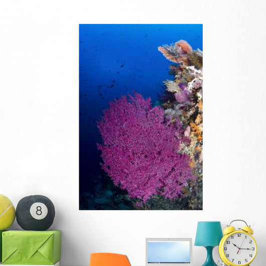 Purple Sea Fan Raja Wall Decal