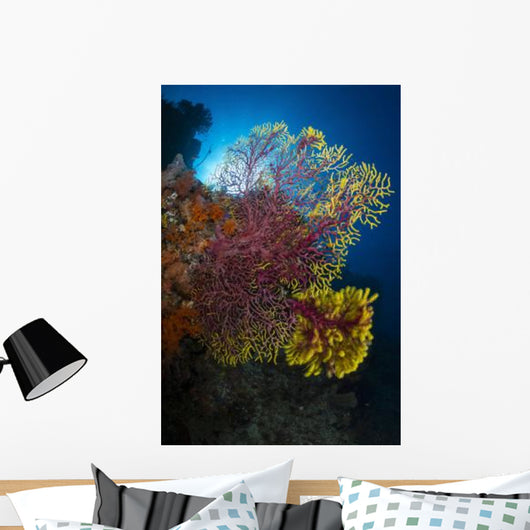 Purple and Yellow Sea Wall Decal