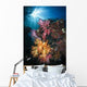 Soft Coral and Sunburst Wall Decal Design 3