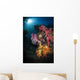 Soft Coral and Sunburst Wall Decal Design 1