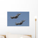 Pair Eurofighter Typhoon Aircraft Wall Decal