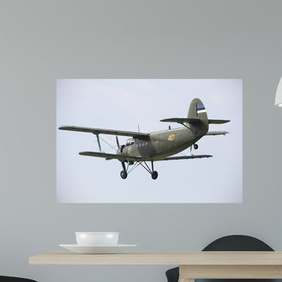 Antonov An-2 Estonian Air Wall Decal shown on a wall