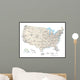 United States of America Map Wall Mural