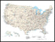 United States of America Map Wall Mural
