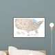 United States of America Map Wall Mural