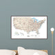 United States of America Map Wall Mural