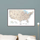 United States of America Map Wall Mural