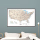 United States of America Map Wall Mural