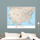 United States of America Map Wall Mural