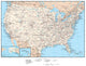 United States of America Map Wall Mural