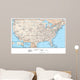 United States of America Map - USA Map Wall Mural