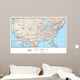 United States of America Map - USA Map Wall Mural