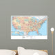 United States of America Political Map - USA Map Wall Mural