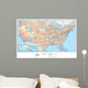 United States of America Political Map - USA Map Wall Mural