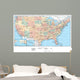 United States of America Political Map - USA Map Wall Mural