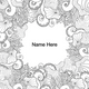 Custom Detailed Floral Coloring Page Decal