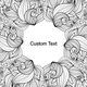 Custom Floral Leaf Coloring Page Decal