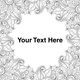 Custom Abstract Floral Coloring Page Decal
