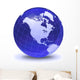 Stylized Earth Globe with Wall Decal Design 8