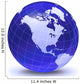 Stylized Earth Globe with Wall Decal Design 8