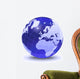 Stylized Earth Globe with Wall Decal Design 7