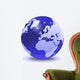 Stylized Earth Globe with Wall Decal Design 7