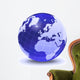 Stylized Earth Globe with Wall Decal Design 7