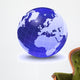 Stylized Earth Globe with Wall Decal Design 7