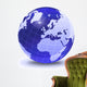 Stylized Earth Globe with Wall Decal Design 7