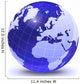 Stylized Earth Globe with Wall Decal Design 7