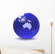 Stylized Earth Globe with Wall Decal Design 5