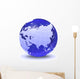 Stylized Earth Globe with Wall Decal Design 4