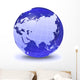 Stylized Earth Globe with Wall Decal Design 4