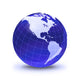 Stylized Earth Globe with Wall Decal Design 3