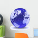 Stylized Earth Globe with Wall Decal Design 2