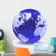 Stylized Earth Globe with Wall Decal Design 2