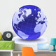 Stylized Earth Globe with Wall Decal Design 2