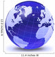 Stylized Earth Globe with Wall Decal Design 2